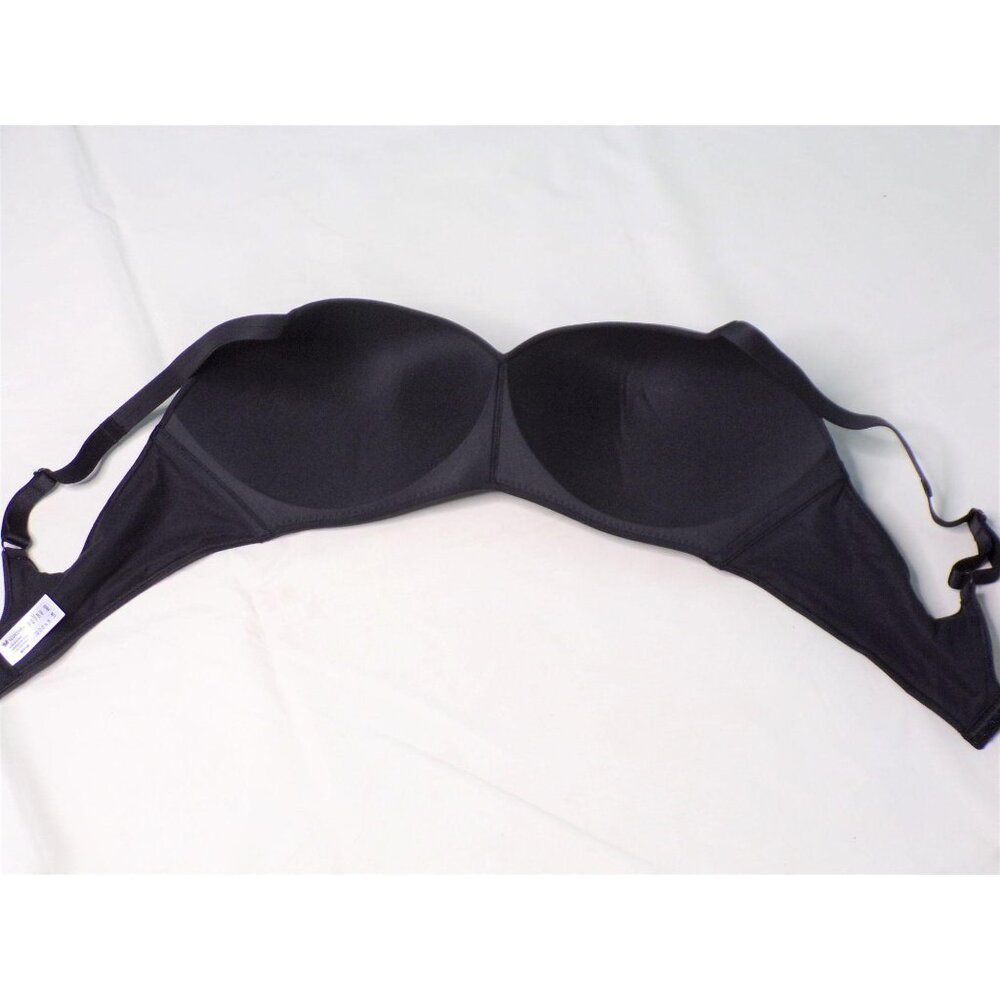 🆕 WACOAL How Perfect Seamless Soft Cup Wireless Bra 34DDD Black #852189 - Picture 7 of 8